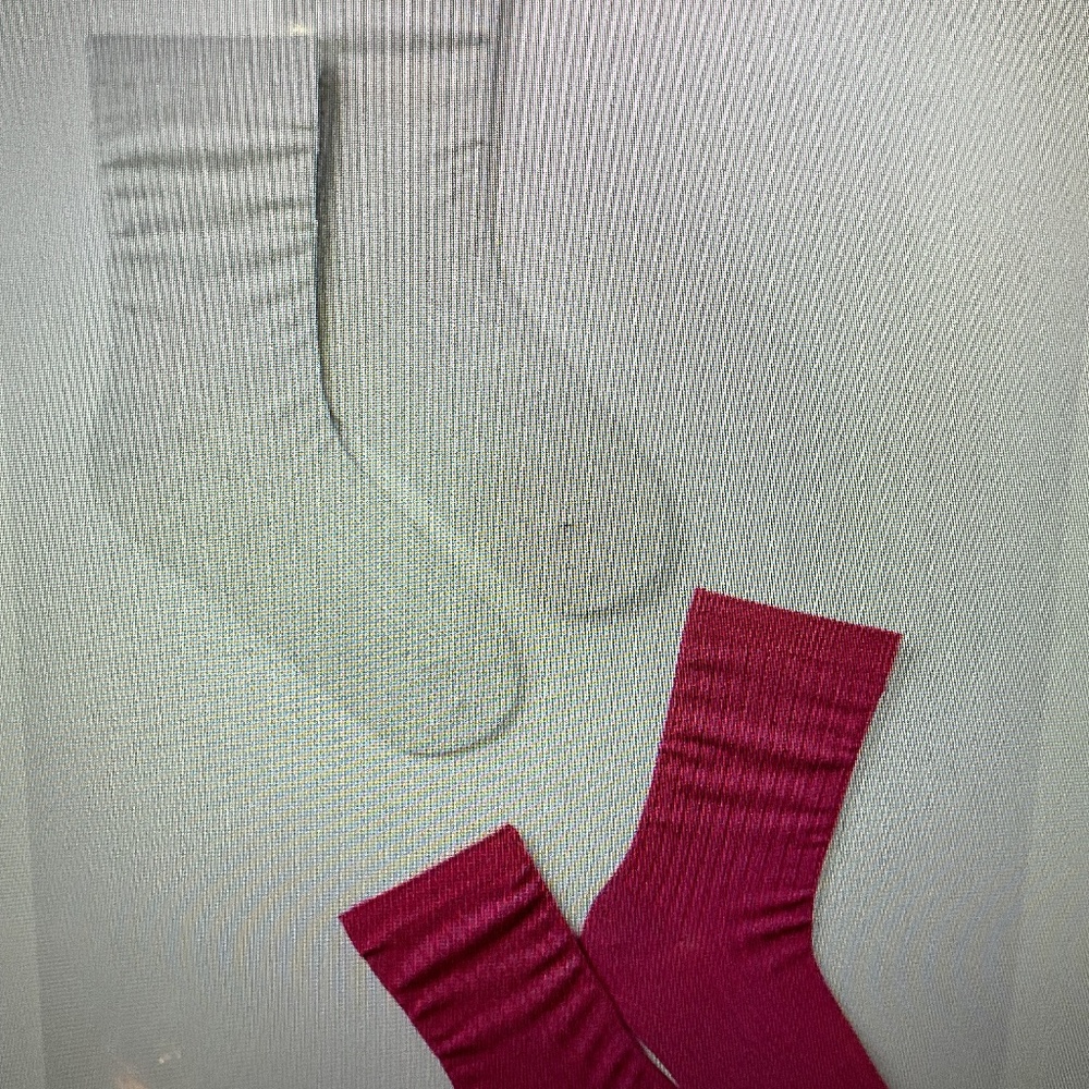 Ribbed Lurex Trouser Socks, Set of 2